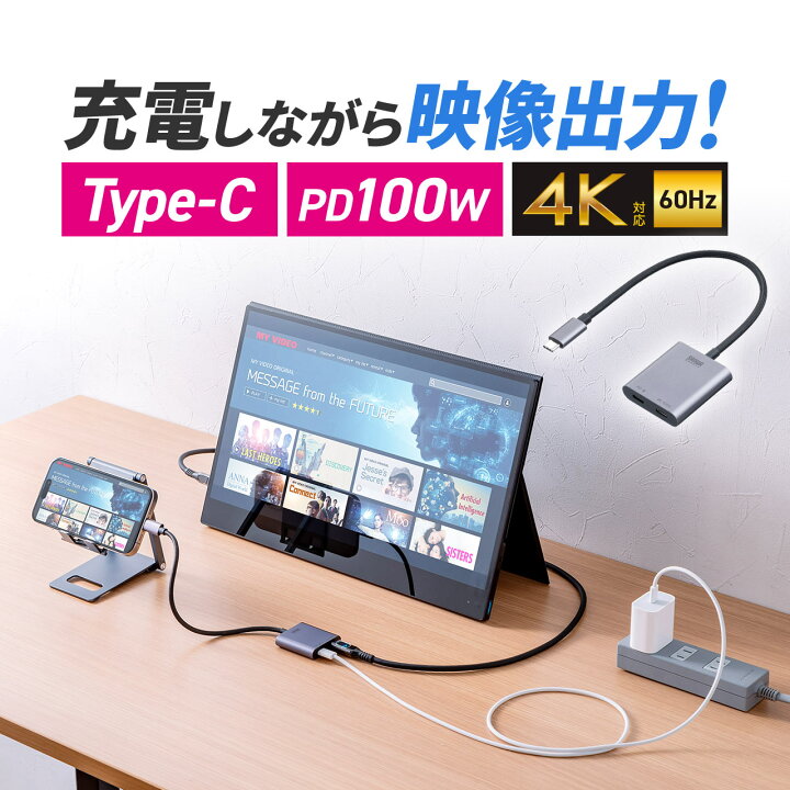 楽天市場】USB Type-C 拡張アダプタ ARグラスアダプター PD 100W 急速 