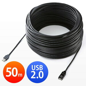 USB�P�[�u�� 50m USB2.0 �����P�[�u�� �u���b�N