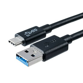 USB タイプCケーブル 50cm USB3.1・Gen2 Type-Cオス/USB Aオス USB-IF認証済み ブラック USBケーブル TypeC オス Aコネクター オス