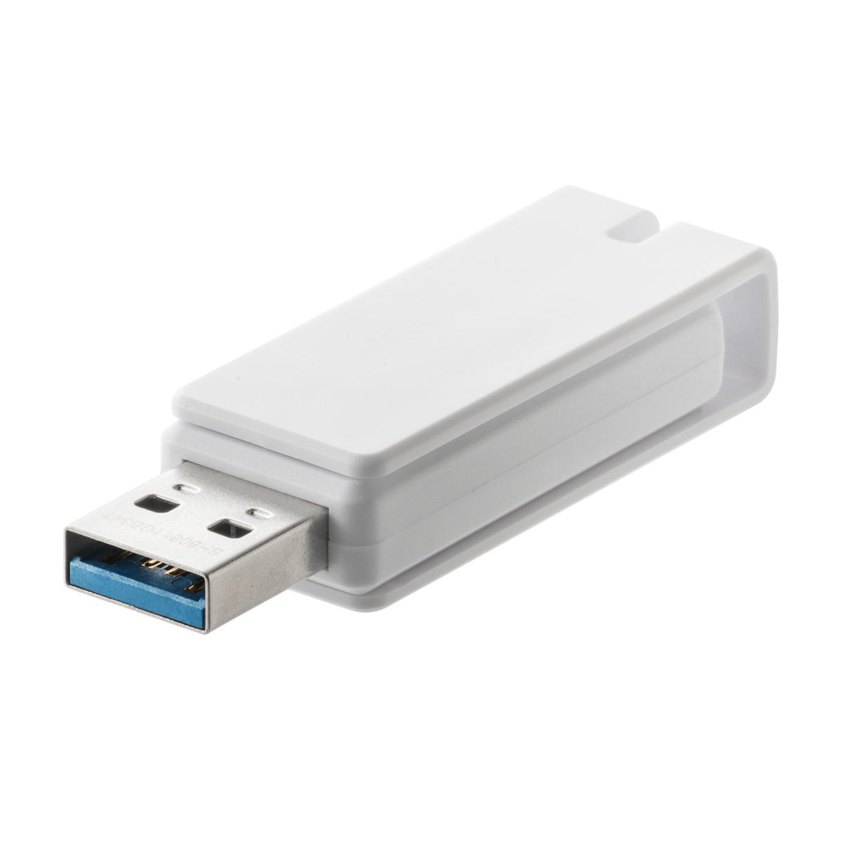600-3US16GW おすすめネット サンワダイレクト限定品 ネコポス対応 USBメモリ 16GB USB3.0 スイング式 卒業 キャップレス 入学 小型 おしゃれ ストラップ付き 人気No.1 ホワイト