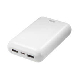 モバイルバッテリー 20000mAh PD20W C×1 A×2 高速充電 PSE認証済み 飛行機持ち込み可能 スマホ モバ充 ホワイト BTL-RDC39 サンワサプライ