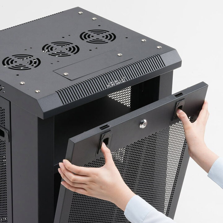 楽天市場】ネットワーク機器収納ラック（マルチ収納・棚板×1枚付き・幅 