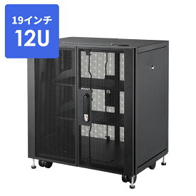 【楽天1位受賞】サーバーラック 19インチ 小型 12U ネットワーク機器収納ラック ルーター/NAS/ハブ/UPS 奥行45cm
