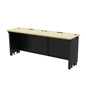 e�f�X�N ������ ���� �Z�~�I�[�_�[�f�X�N ���� �����ؖځ{�u���b�N ��180cm ���s50cm ����70cm�y�󒍐��Y�i�z ED-SK18050BKLM �T�����T�v���C