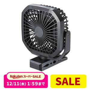 ^USB@ USB[d u }Olbg Nbv Œ 4iKʒ 360°] OrΉ 1/4C`lW 6000mAh obe[ @l ԓ ubN FAN-USB1BK