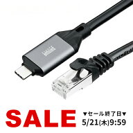 USB Type-C LAN変換ケーブル カテゴリ6 1Gbps ギガビット C to LAN アダプタ不要 MACアドレスパススルー…
