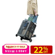 キャリーカート 折りたたみ 軽量 4輪 56リットル 省スペース コンテナキャリー 台車 コロコロ 買い物 ア…