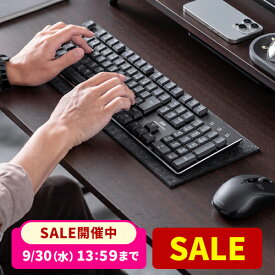 デスクマット 静音マット キーボードマット フェルトマット テンキーレスキーボード 静音 メカニカルキーボード すべり止め グレー