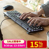 【楽天1位受賞】メカニカルキーボード キーボード 有線 日本語配列(JIS) 赤軸 テンキー付き 薄型 usb ゲ…
