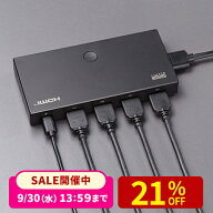 HDMI切替器 4入力1出力 リモコン操作対応 4K/60Hz HDR対応 HDMIセレクター テレビ モニター ゲーム機 パ…