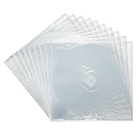 Blu-ray・DVD・CDケース（2枚収納ソフトタイプ・10枚セット） FCD-PSW10CL サンワサプライ