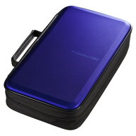 【楽天1位受賞】ブルーレイディスク対応セミハードケース（104枚収納・ブルー） FCD-WLBD104BL サンワサ…