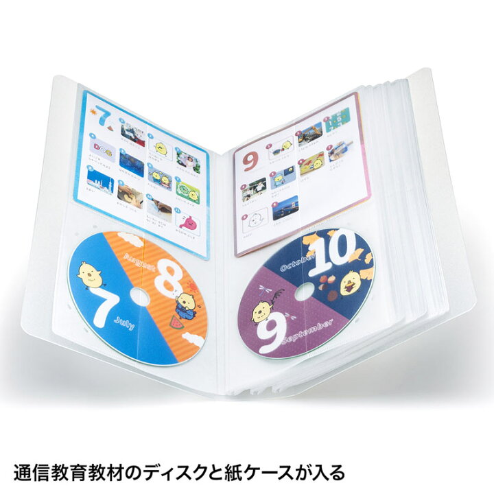 楽天市場 Cdジャケット収納対応ディスクファイルケース 32枚 32冊収納 クリア Fcd Flbd32bcl サンワサプライ サンワダイレクト楽天市場店