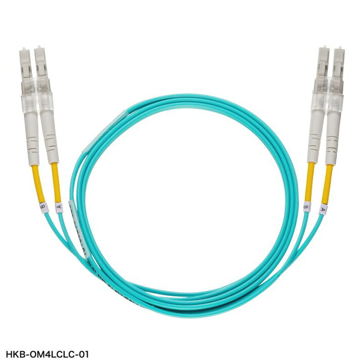 楽天市場】メガネ型光ファイバケーブル マルチ50μmOM4 LC×2-LC×2 分割 