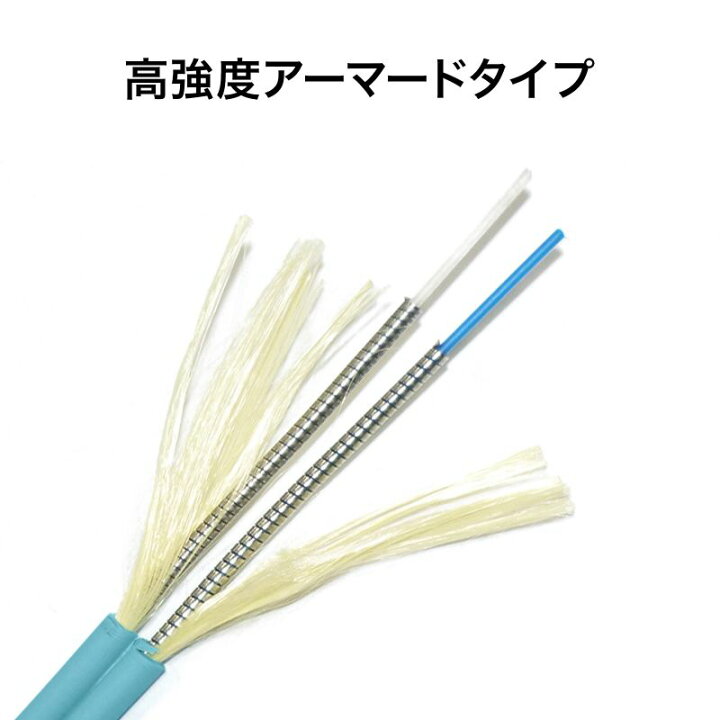 楽天市場】光ファイバーケーブル 3m 2芯 光通信ケーブル メガネ型  