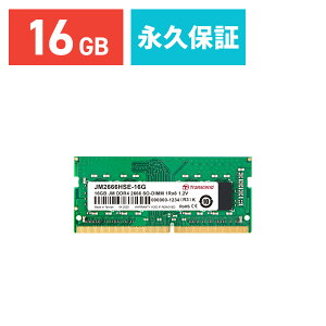 Transcend m[gp\Rp 16GB DDR4-2666 PC4-2130SO-DIMM JM2666HSE-16G