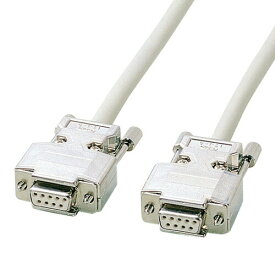 【火曜限定 クーポンで1200円OFF】RS-232Cケーブル 10m D-sub9pinメス インチネジ(4-40)-D-sub9pinメス インチネジ(4-40) クロス結線
