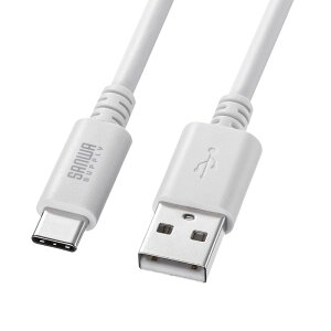 Type-C-AP[u USB2.0Ki 5V3A USB-IFFؕi ő480Mbps PVCf dV[h\ bLs 3m zCg KU-CA30W TTvC