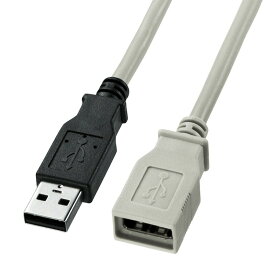 USB2.0延長ケーブル（5m・ライトグレー） KU-EN5K サンワサプライ