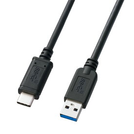 USB Type-Cケーブル 0.5m USB3.1 Gen2 USB A Type-Cコネクタ USB-IF認証品 ブラック