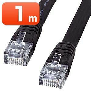 yX[p[SALEIő800~OFFN[|zzIzLANP[u 1m CAT5e tbg^Cv P[u1.4mm ubN  UTP Xg[g RJ45 LA-FL5-01K