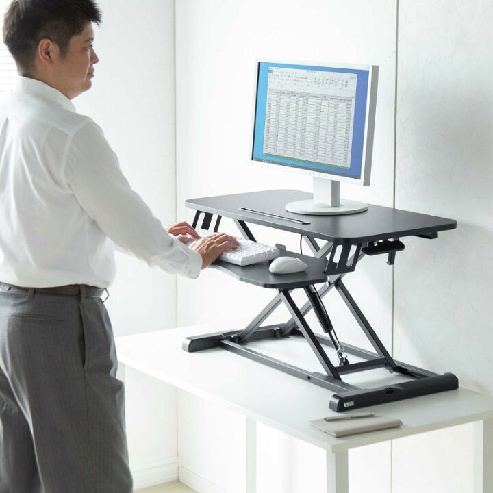 楽天市場】エルゴノミクスリフトアップデスク : サンワダイレクト楽天 
