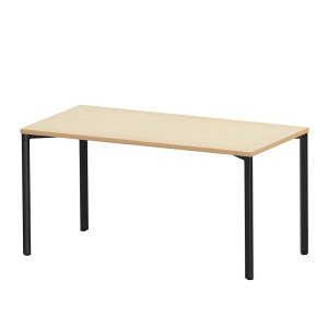 e�e�[�u�� ������ ���� �Z�~�I�[�_�[�f�X�N ���� �����ؖځ{�u���b�N ��140cm ���s70cm ����70cm�y�󒍐��Y�i�z MEF-14070BKLM �T�����T�v���C