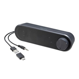 USB�d�� PC�X�s�[�J�[ 6W�o�� 3.5mm�v���O�ڑ� ���^ �T�E���h�o�[�^ 2m�P�[�u��