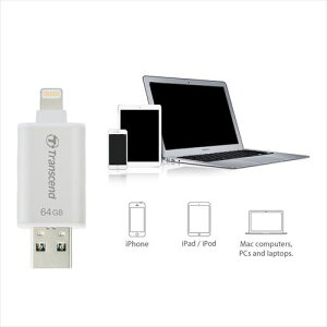 TracnscendiPhoneiPadUSBメモリ64GBLightning対応JetDriveGo300USB3.1対応フラッシュメモリUSBメモリー