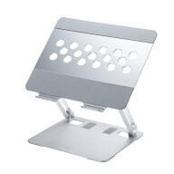 【クーポンで200円OFF！6/11(木) 1:59まで】ノートパソコン用アルミスタンド 角度 高さ調整タイプ PDA-ST…
