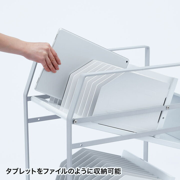 楽天市場】タブレットワゴン(2段) RAC-TABWG2N サンワサプライ 