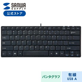 英語配列USBスリムキーボード（ブラック） SKB-E3UN サンワサプライ