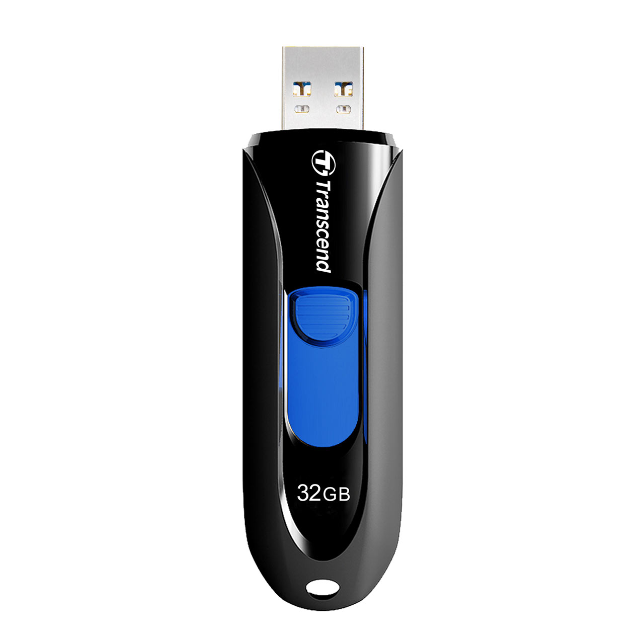 Transcend USBメモリ 32GB USB3.1(Gen1) JetFlash790 キャップレス スライドコネクタ ブラック USBメモリー  高速 大容量 入学 卒業 おしゃれ サンワダイレクト