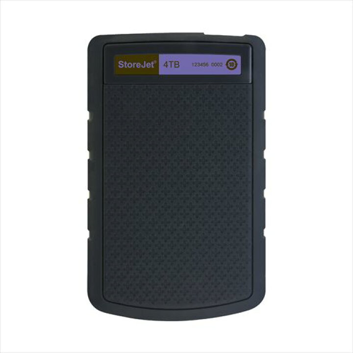 楽天市場】ポータブルHDD 4TB StoreJet 25H3P USB3.0 耐衝撃 3年保証 