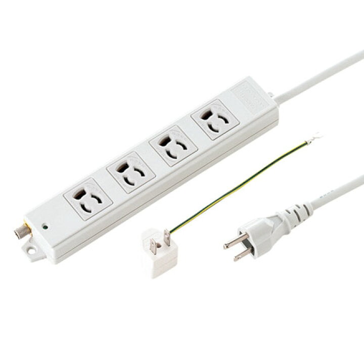 楽天市場 電源タップ 業務用タップ 3p 4口 5m 抜け止めプラグ アース付 コンセント Oaタップ 延長コード サンワダイレクト楽天市場店