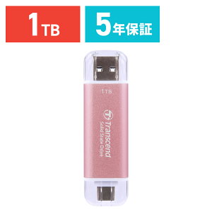 yyV1ʎ܁zTranscend XeBbNSSD 1TB ESD310 |[^uSSD USB3.2 Gen2 Type-A C iPhone16Ή sN