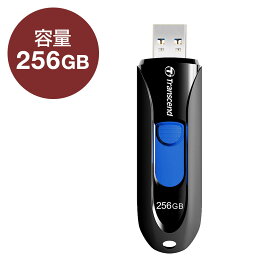 Transcend USBメモリ 256GB USB3.1(Gen1) キャップレス スライド式 JetFlash 790 ブラック