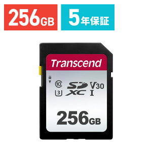 SDJ[h 256GB gZh Class10 UHS-I U3 V30 SDXCJ[h 5Nۏ w  gZh Transcend