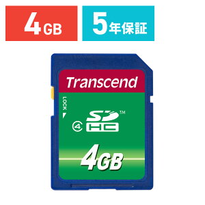 SDJ[h 4GB Class4 SDHC 5Nۏ [J[h NX4 w  gZh Transcend