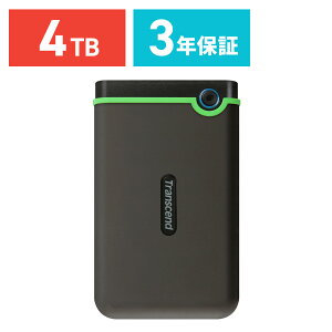 USB 3.1 Gen1 2.5C` X|[^uHDD ϏՌ 4TB TS4TSJ25M3C gZh Transcend