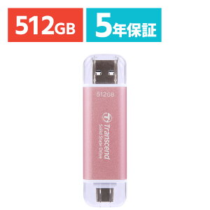 Transcend XeBbNSSD 512GB ESD310 |[^uSSD USB3.2 Gen2 Type-A C iPhone16Ή sN
