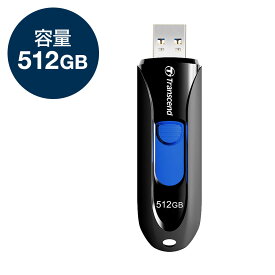 Transcend USBメモリ 512GB USB3.1(Gen1) キャップレス スライド式 JetFlash 79ブラック TS512GJF790K