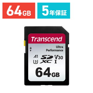 SDXCJ[h 64GB UHS-I U3 V3A1 TS64GSDC340S gZh Transcend