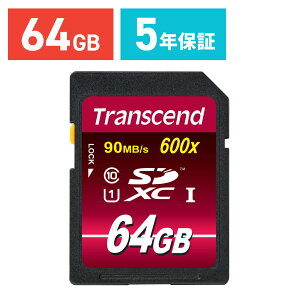 SDJ[h 64GB Class10 UHS-I Ultimate ő90MB/s SDXC 5Nۏ [J[h NX10 w  gZh Transcend