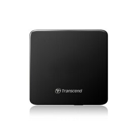 Transcend 極薄ポータブルCD/DVDドライブ ブラック 外付けDVDドライブ スリム 2年保証 ノートパソコンに最適 windows10