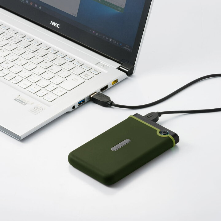 楽天市場】ポータブルHDD 2TB StoreJet 25M3 外付けハードディスク 耐 