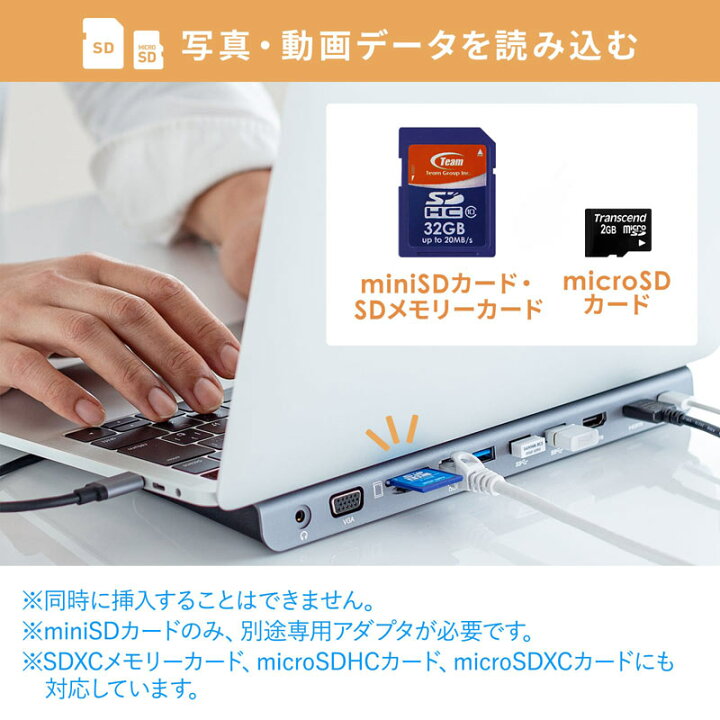 楽天市場】USB Type-Cドッキングステーション（HDMI/VGA対応） USB 