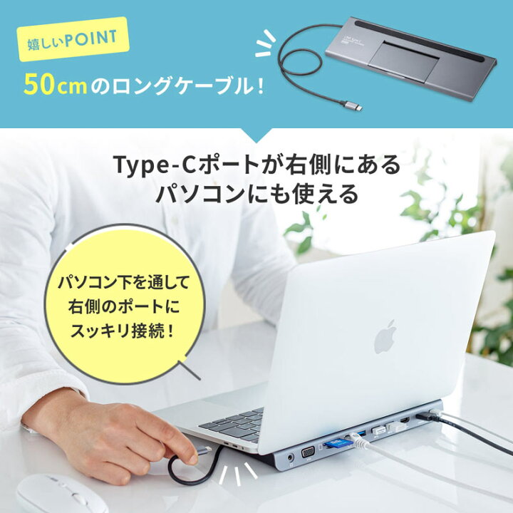 楽天市場】USB Type-Cドッキングステーション（HDMI/VGA対応） USB 