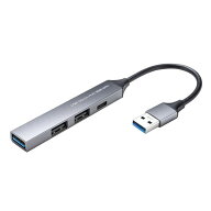 USBハブ USB A接続 USB A 3ポート Type-C 1ポート USB 5Gbps USB2.0 スリムハブ アルミ USB-5H25GM サン…