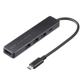 USB Type-C ドッキングステーション 4K USBハブ 3ポート 5Gbps対応 USB-5TCH15BK サンワサプライ